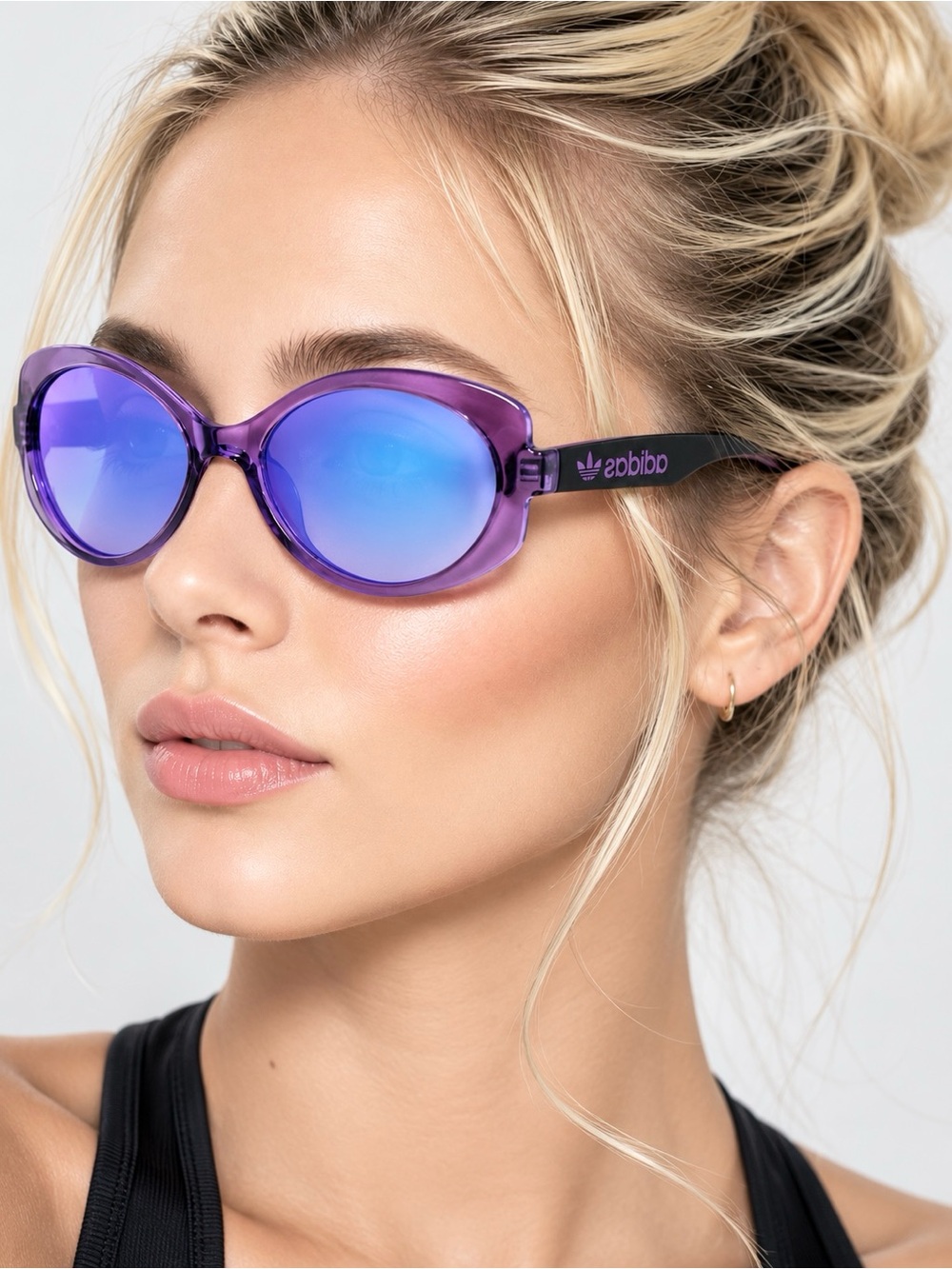 Adidas Originals Sunglasses 100% UV Protection Butterfly Shape Mirrored